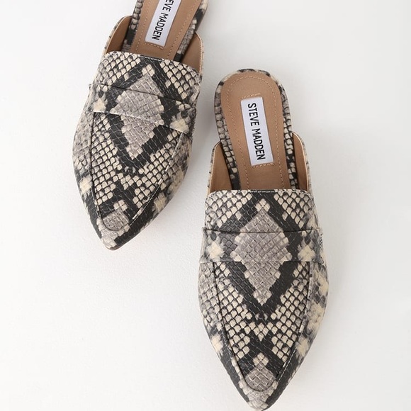steve madden snake loafers